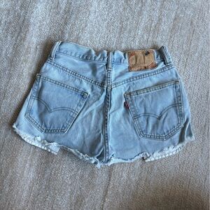 Levi's Light Blue Jean Shorts